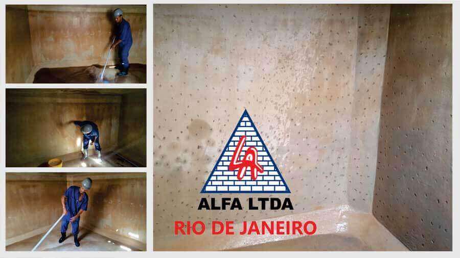 Limpeza de caixa d’água na região Rua Campina da Lagoa - RJ